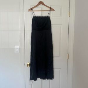 New Abercrombie & Fitch Elegant Black Midi Dress